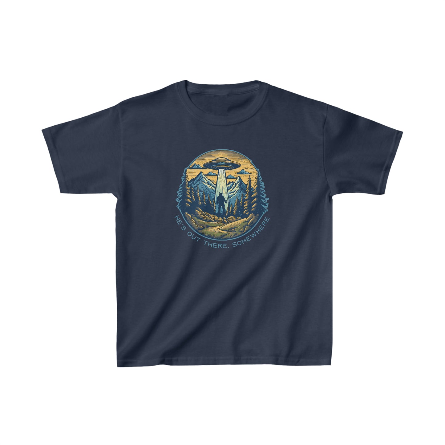 Bigfoot's UFO Escape: Sasquatchin' Adventure Youth Tee
