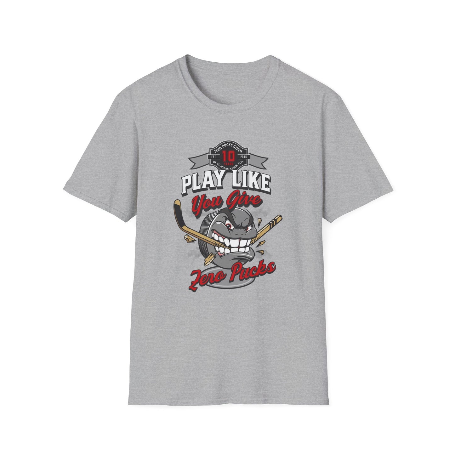 Hockey Mascot 'Play Like You Give Zero F*cks' T-Shirt