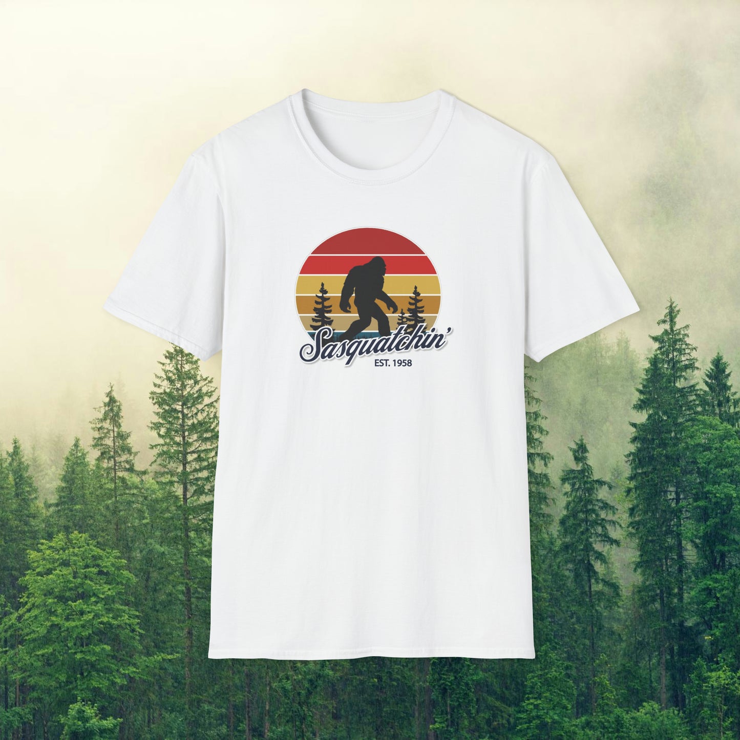 Sasquatchin' Sunset - Sasquatchin' Adventure Tee