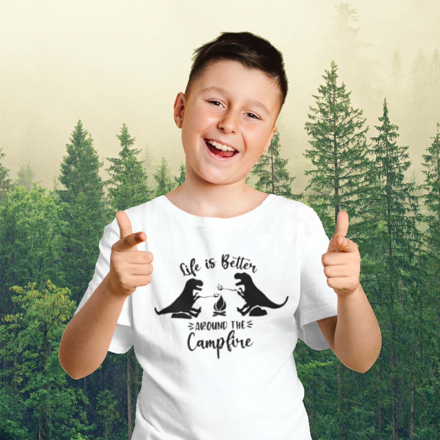 Roasty Toasty T-Rex: Sasquatchin' Adventure Youth Tee