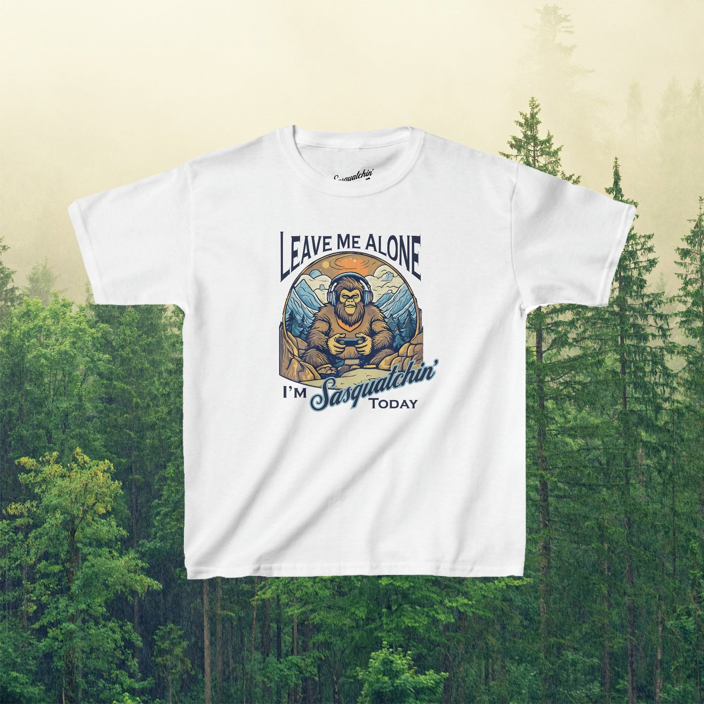 Bigfoot Gamer Vibes: Sasquatchin' Adventure Youth Tee